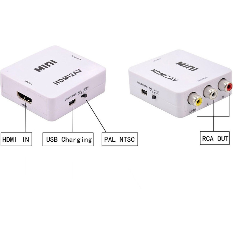 مبدل تصویر مینی مدل HDMI به AV